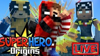 Minecraft Super Hero Origins LIVE 55 Modded Minecraft Roleplay [upl. by Llemmart348]