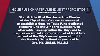 Ballot Box Breakdown Orleans Parish voters to decide on two Home Rule Charter amendments [upl. by Alidus838]