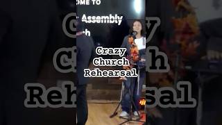 Crazy Church RehearsalpraiseandworshipJesusfunnychurchchristianmusic [upl. by Nainatrad564]