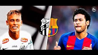 Neymar in Santos FC vs Neymar in FC Barcelona  HD [upl. by Mellie]