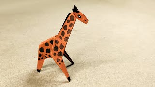 How to make ORIGAMI GIRAFFE  Origami Animals  Learn Origami [upl. by Costello]