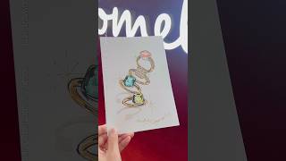 Pomellato Livedrawing event gariatelier 패션일러스트레이터 김가리 포멜라토 반지 김가리 fashionillustration [upl. by Adnovaj]