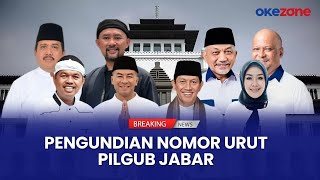 🔴Live  Pengundian Nomor Urut Pilgub Jawa Barat 2024 [upl. by Ybeloc]