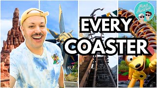 Every Disney World Roller Coaster in ONE DAY  Disney 4 Park Challenge [upl. by Zollie261]