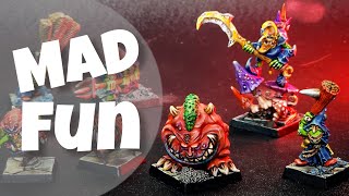 How to PAINT Gloomspite Gitz  Contrast paints and Colorful RESULTS [upl. by Nhojleahcim]