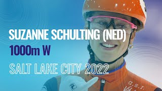 Suzanne SCHULTING NED  Winner  1000m W  Salt Lake City  ShortTrackSkating [upl. by Annai]