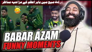 20 Funny Moments Of Babar Azam  Indian Reaction  PunjabiReel TV Extra [upl. by Ammon638]