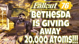 Fallout 76 Bethesda Is Giving Away 20000 Atoms [upl. by Kolosick]