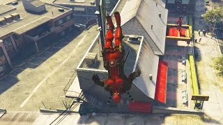 DEADPOOL PARKOUR IN GTA 5 STUNTS MODS amp FAILS 12 Gta 5 Freerunning amp Funny Moments [upl. by Pedro]