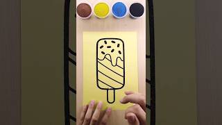 Sand painting Icecream art sandart shorts [upl. by Sternberg932]