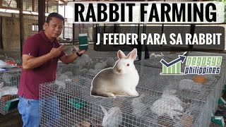 RABBIT FARMING J FEEDER INSTALLATION  Negosyo Philippines [upl. by Jermain620]