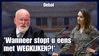 VVD en BOZE Timmermans CLASHEN over de koerswijziging migratie Wanneer STOPT u met wegkijken [upl. by Aremahs466]