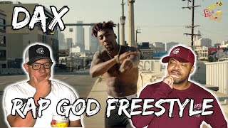 WHAT DOES EM THINK OF THIS  Dax  Rap God Freestyle Reaction [upl. by Mellins]