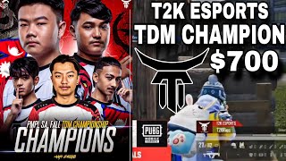 T2K Esports Champion of TDM Tournament  T2K Esports vs vnmDE 4v4 TDM BATTLE  Clash with kvn [upl. by Shina]