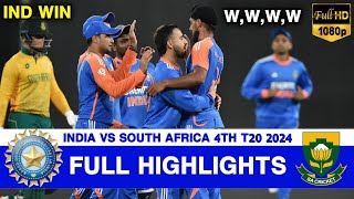 Full Highlights  India vs South Africa 4th T20 Highlights 2024  IND vs SA 4th T20 Highlights 2024 [upl. by Philbrook108]