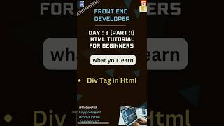 Master HTML with DIV Tag Secrets from a 10 Year Pro html html5 shorts [upl. by Aivad]