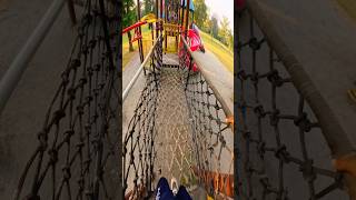 Bella Caio Playground Crossing the Net Bridge PoV shorts youtubeshorts [upl. by Egdirdle]