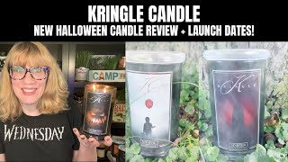 KRINGLE CANDLE NEW Halloween Candle Review  Launch Dates [upl. by Vtehsta]