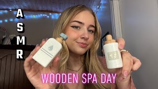 ASMR wooden spa day personal attention [upl. by Adneral]