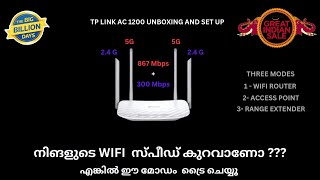 TP link WIFI ROUTER AC 1200  MALAYALAM  1499  5G and 24G  BEST SUITABLE FOR HOME AND SMALL OFCE [upl. by Kory]