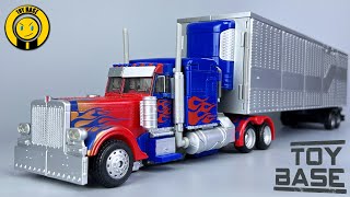 【Perfect Optimus Prime  Trailer】Transformers MB11 Leader Class Optimus Prime Truck Robot [upl. by Otreblig]