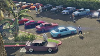 GTA 5 ONLINE CAR MEET  PS5 NEXT GEN  CUTTING UP IN TRAFFIC  ROAD TO 8K [upl. by Forland]