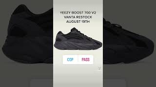 YEEZY BOOST 700 VANTA RESTOCK AUGUST 17TH [upl. by Harris181]