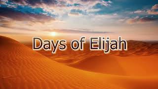 Days of Elijah Lyric Video [upl. by Ardme]