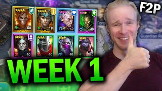 Free to Play WEEK 1  TOP TIPS for the BEST START  Raid Shadow Legends F2P Guide [upl. by Carrick]