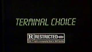 1985 Terminal Choice TV Movie Trailer Commercial [upl. by Annai]