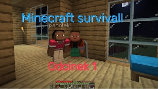 MINECRAFT Survival odcinek 1 Pokazujemy swoje domy i wioskę minecraft survival mc game [upl. by Atinnek]