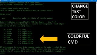 How to Change Text Color in Command Prompt Using CMD A StepbyStep Guide cmd windows11virl [upl. by Caraviello]