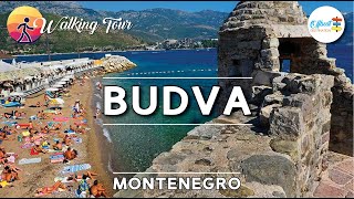 🇲🇪 Budva Montenegro 4K Walking Tour  City Tour 2024 [upl. by Ieluuk]