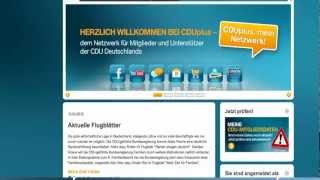 CDUplus  die neue OnlinePlattform der CDU Deutschlands [upl. by Castle]