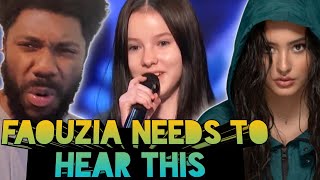 1ST TIME HEARING Daneliya Tuleshova  Tears of Gold  Americas Got Talent REACTION VIDEO [upl. by Roi546]