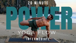 30 Min Intermediate Power Yoga Flow  Full Body Stretch amp Strength Flow [upl. by Yemrej]