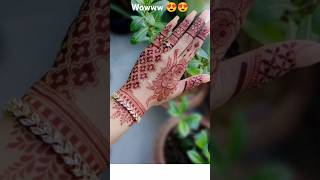 Amazing mehendi designs😍 trending shorts mehendiviralvideo [upl. by Nyleimaj726]