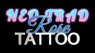 TimeLapse Rose Tattoo eternalink dynamicink tattoo new art [upl. by Machutte]