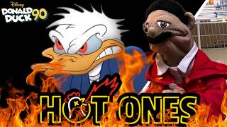 Hot Ones Interview Donald Duck Tries To Keep His Cool Reaction Puppet Reaction [upl. by Notaek]