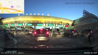 Canada  United States Border Crossing 4  Peace Bridge Buffalo NY  Fort Erie ON [upl. by Ysiad65]