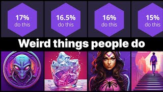 Probability Comparison Weird things people do [upl. by Eirrotal]