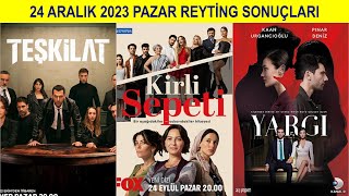 24 ARALIK 2023 PAZAR REYTİNG SONUÇLARI [upl. by Wilkinson]