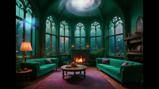 Harry Potter Slytherin Common Room Ambience  4K  Relaxing Studying Sleeping [upl. by Reifnnej]