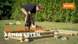 Sandkasten einfach selber bauen  DIY Anleitung [upl. by Eirrac]