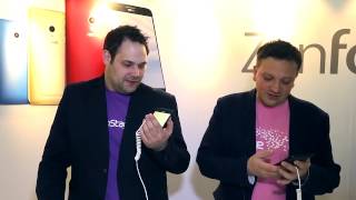 CES 2014 Asus ZenFone 4 ZenFone 5 und ZenFone 6 im Handson [upl. by Kilah507]