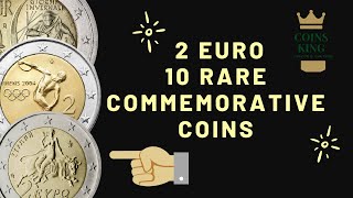 10 RARE COINS 2 EURO COMMEMORATIVE COINS must not spend [upl. by Kopp]