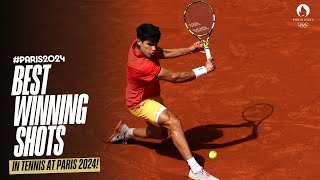 🏆 Insane tennis winning shots at Paris2024 🎾 [upl. by Neeven127]