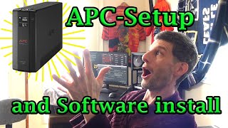 APC ups backup setup and install software safely shutdown computer [upl. by Nottnerb]