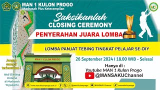 Penyerahan Penghargaan Lomba  Mansaku Climbing Competition  Kamis 26 September 2024 [upl. by Calabrese91]