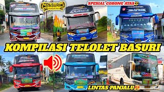 KOMPILASI TELOLET BASURI BUS ARTIS INDONESIA  Spesial Corong Atas 😎 [upl. by Macur]